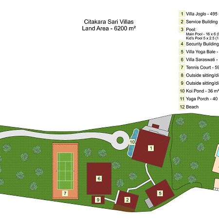 Oceanfront Citakara Sari Villas Candidasa Exterior foto