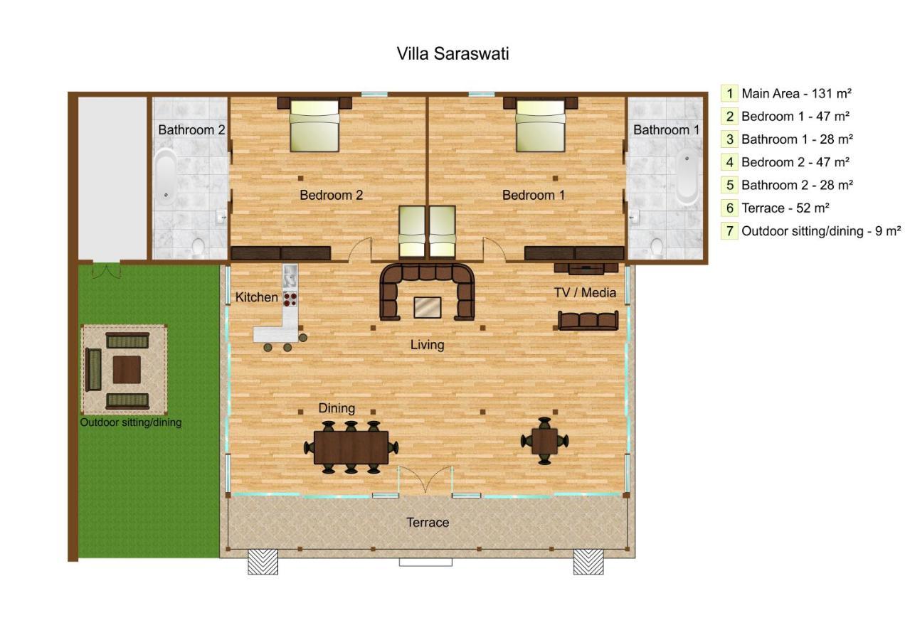 Oceanfront Citakara Sari Villas Candidasa Exterior foto